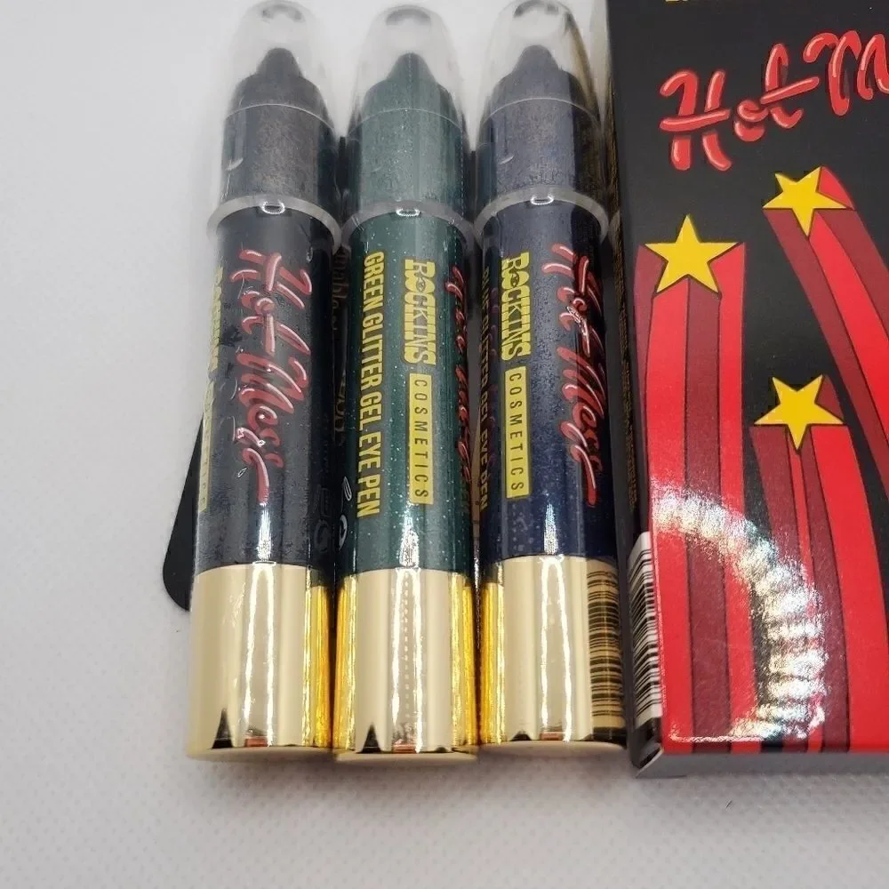 Rockins Cosmetics glitter gel eye pens